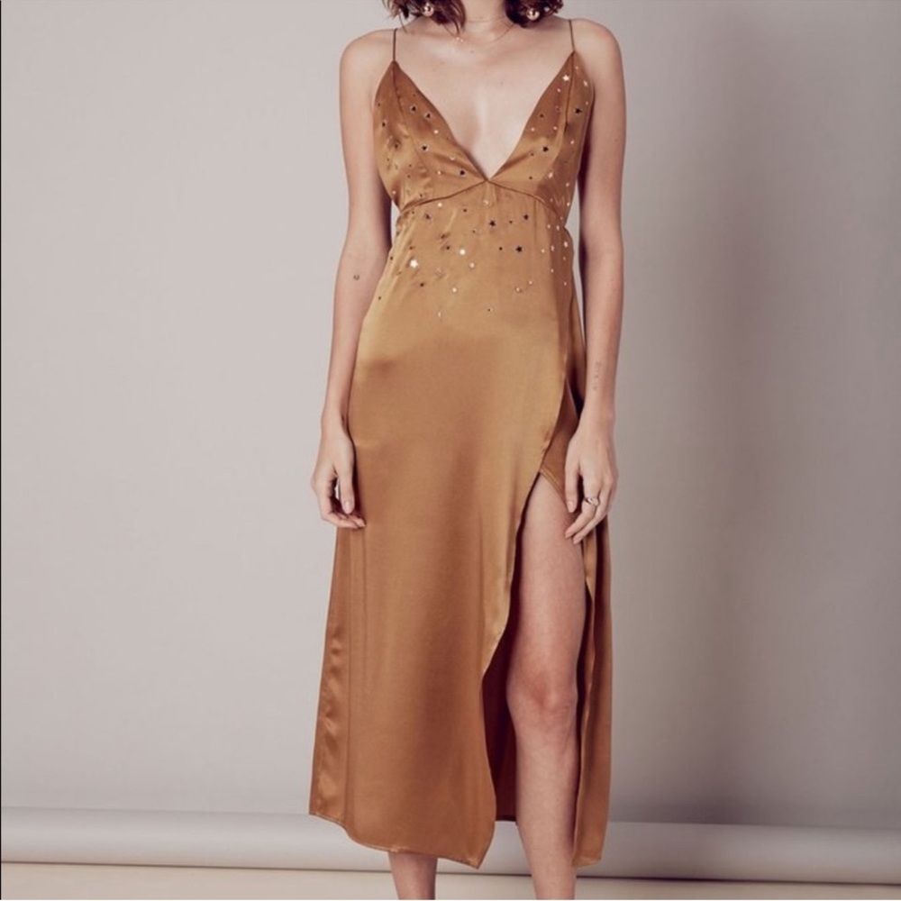 For love and lemons twinkle midi in olive Also selling